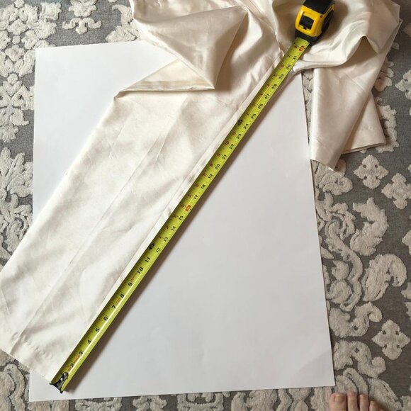 Willi Smith, NWT,100% Silk, lined, straight leg, trouser, Color: Cream, Size: 8 - Picture 10 of 11